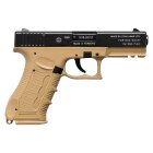 SET Zoraki 917 Schreckschuss Pistole Desert 9 mm P.A.K. (P18) + 50 Platzpatronen 9 mm P.A.K.