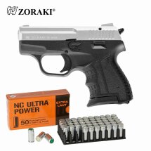 SET Zoraki 906 Schreckschuss Pistole Chrom 9 mm P.A.K....