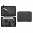 SET Zoraki 906 Schreckschuss Pistole Chrom 9 mm P.A.K. (P18) + 50 Platzpatronen 9 mm P.A.K.