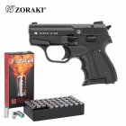 SET Zoraki 906 Schreckschuss Pistole brüniert 9 mm P.A.K. (P18) + 50 Platzpatronen 9 mm P.A.K.