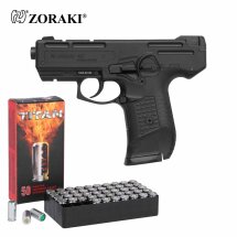 SET Zoraki 925 Schreckschuss Pistole Schwarz 9 mm P.A.K....