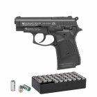 SET Zoraki 914 Schreckschuss Pistole brüniert 9 mm P.A.K. (P18) + 50 Platzpatronen 9 mm P.A.K.