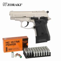 SET Zoraki 914 Schreckschuss Pistole Satina 9 mm P.A.K....