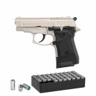 SET Zoraki 914 Schreckschuss Pistole Satina 9 mm P.A.K. (P18) + 50 Platzpatronen 9 mm P.A.K.