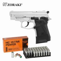 SET Zoraki 914 Schreckschuss Pistole Chrom 9 mm P.A.K....