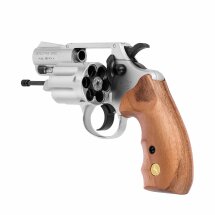 SET Colt Detective Special Schreckschuss Revolver Nickel 9 mm R.K. (P18) + 50 Platzpatronen 9 mm R.K.