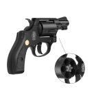 SET Smith & Wesson Chiefs Special Schreckschuss Revolver Schwarz 9 mm R.K. (P18) + 50 Platzpatronen 9 mm R.K.