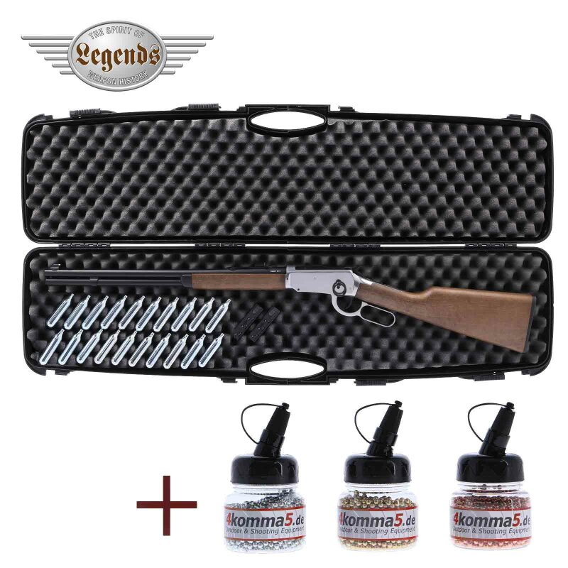 Kofferset Legends Cowboy Rifle Chrome-Finish 4,5 mm BB Co2-Gewehr (P18)