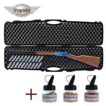 Kofferset Legends Cowboy Rifle Blau-Finish 4,5 mm BB...