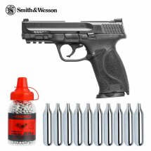 SET Smith & Wesson M&P9 M2.0 Blowback 4,5 mm BB schwarz (P18) Co2-Pistole