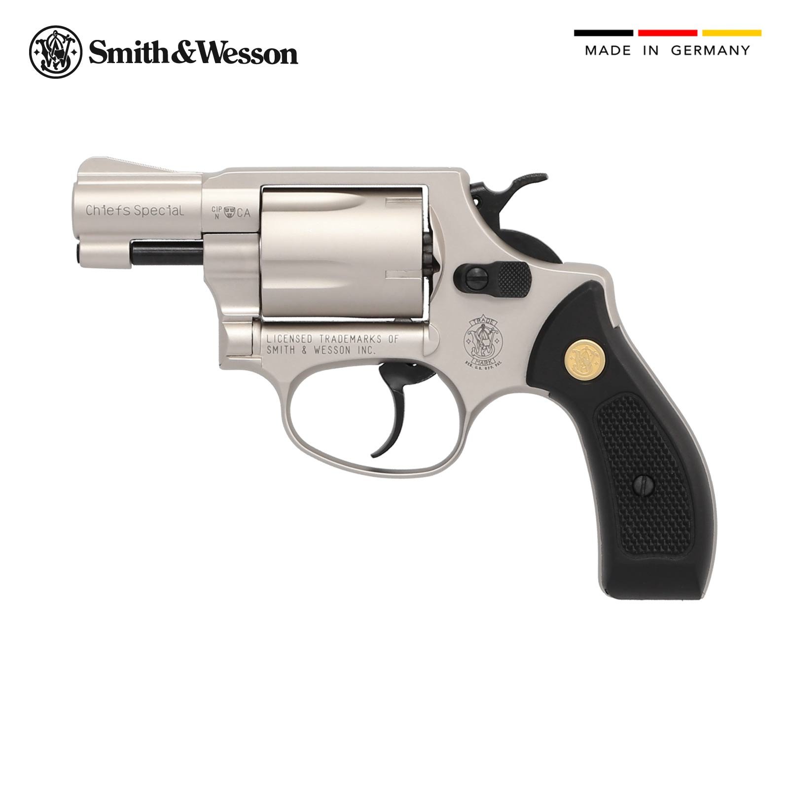 Smith & Wesson Chiefs Special Schreckschuss Revolver Nickel 9 mm R.K.