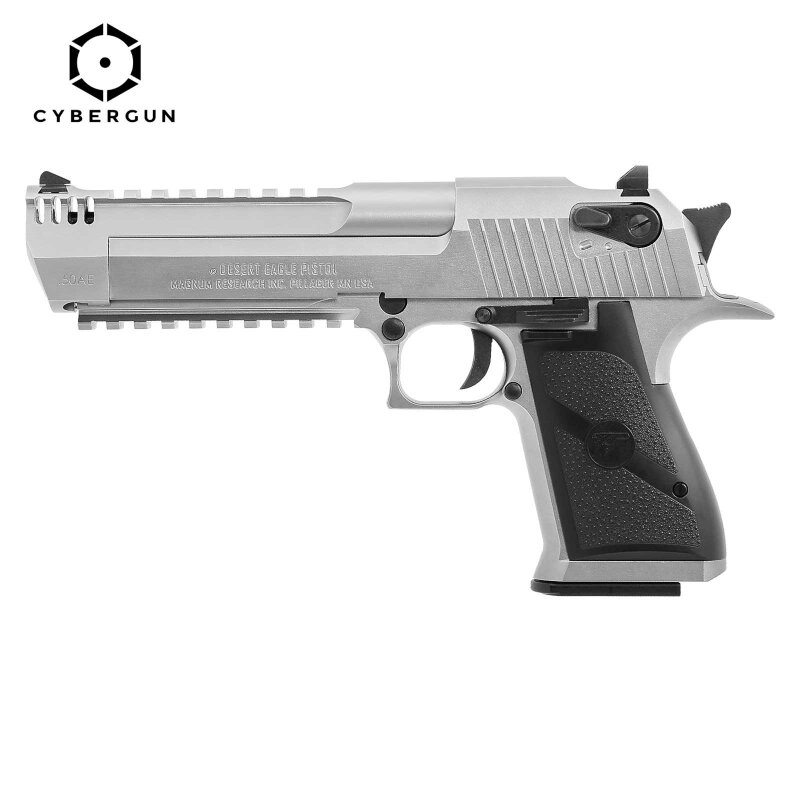 Cybergun Desert Eagle .50AE L6 Silber Softair-Pistole Vollmetall Kaliber 6 mm BB Gas Blowback (P18)