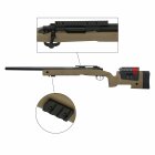 Cybergun FN Herstal SPR Sniper FDE Softair-Gewehr Kaliber 6 mm BB Federdruck (P18)