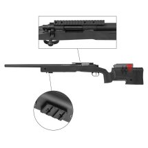 Cybergun FN Herstal SPR Sniper Schwarz Softair-Gewehr Kaliber 6 mm BB Federdruck (P18)