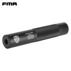 FMA Schalldämpfer Schwarz Special Forces 198x35 mm - 14 mm Links- / Rechtsgewinde (P18)