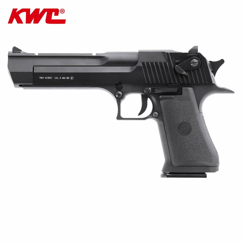 KWC Desert Eagle .50 Metallschlitten Softair-Co2-Pistole Schwarz Kaliber 6 mm BB Blowback (P18)