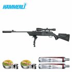 SET Hämmerli Umarex 850 AirMagnum 4,5 mm CO2-Gewehr (P18) + Zweibein + Zielfernrohr + Schalldämpfer
