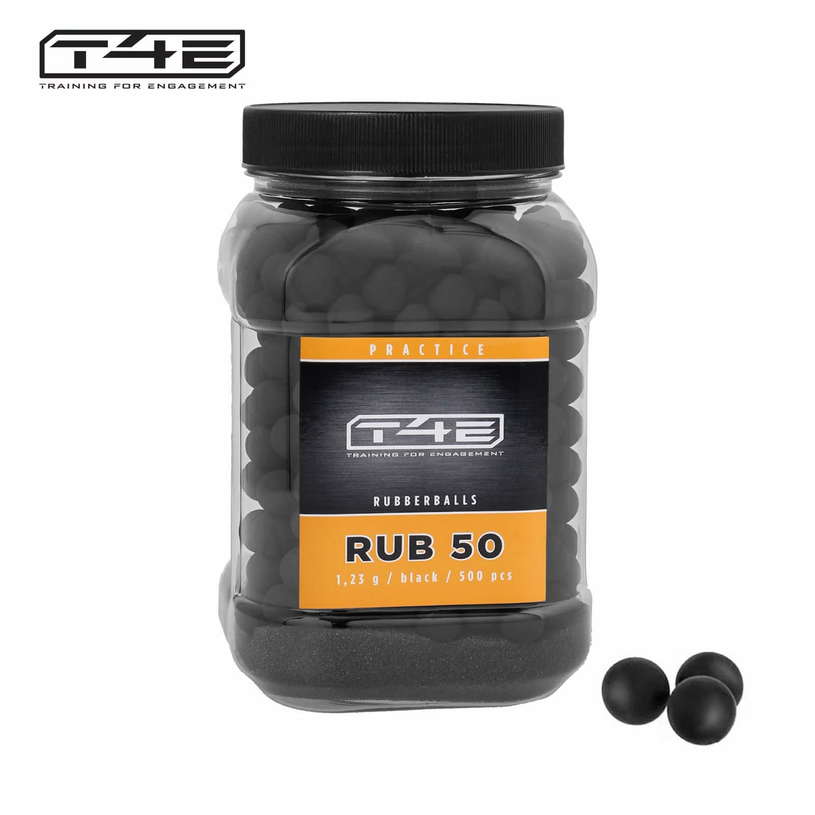 T4E Rubberballs / Gummigeschosse RB PRACSERIES 50 cal .50 500 Stüc