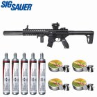 Komplettset SIG SAUER MCX Co2-Gewehr Schwarz 4,5 mm Diabolo (P18) + 1 x 20 Red Dot