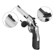 Co2 Revolver Smith & Wesson 586 - 6 Zoll Nickel 4,5 mm Diabolo (P18)