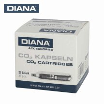 Diana 12g Co2-Kapseln 25er Pack für Co2-Waffen