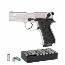 SET Walther P88 Schreckschuss Pistole Nickel 9 mm P.A.K....