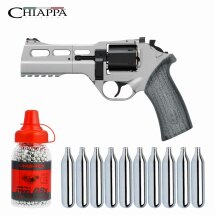 SET Chiappa Charging Rhino 50DS Co2-Revolver Lauflänge 5" - 4,5 mm Stahl BB (P18)