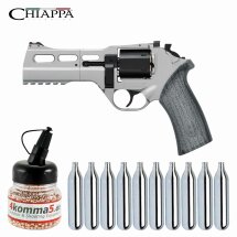 SET Chiappa Charging Rhino 50DS Co2-Revolver Lauflänge 5" - 4,5 mm Stahl BB (P18)