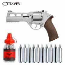 SET Chiappa Rhino 50DS Co2-Revolver Nickel Lauflänge...