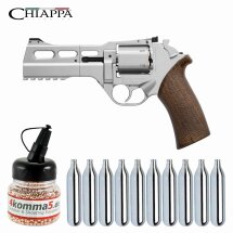 SET Chiappa Rhino 50DS Co2-Revolver Nickel Lauflänge...