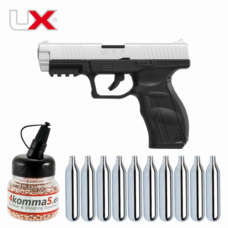 SET Umarex 40XP 4,5 mm Stahl BB Bicolor Blowback Co2-Pistole (P18)