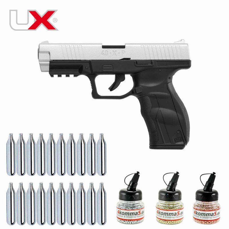 Superset Umarex 40XP 4,5 mm Stahl BB Bicolor Blowback Co2-Pistole (P18)