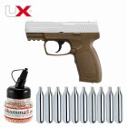 SET UX Umarex XCP 4,5 mm Stahl BB Bicolor Co2-Pistole (P18)