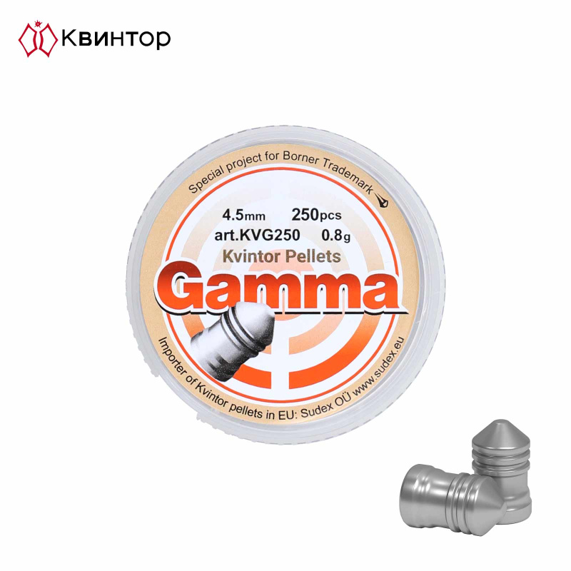 Kvintor Gamma - Rundkopfdiabolos 4,5 mm 250er Dose 0,80 g