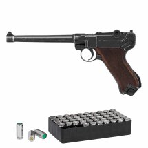 SET ME P04 Schreckschuss Pistole Antik 9 mm P.A.K. (P18)...