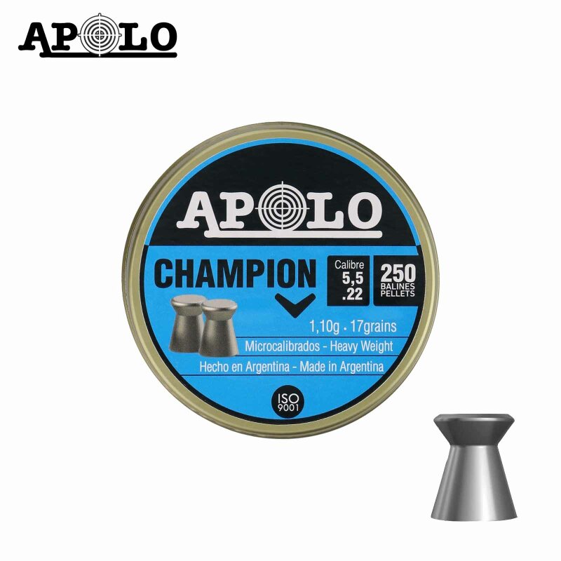 Apolo Champion - Flachkopfdiabolos 5,5 mm 250er Dose