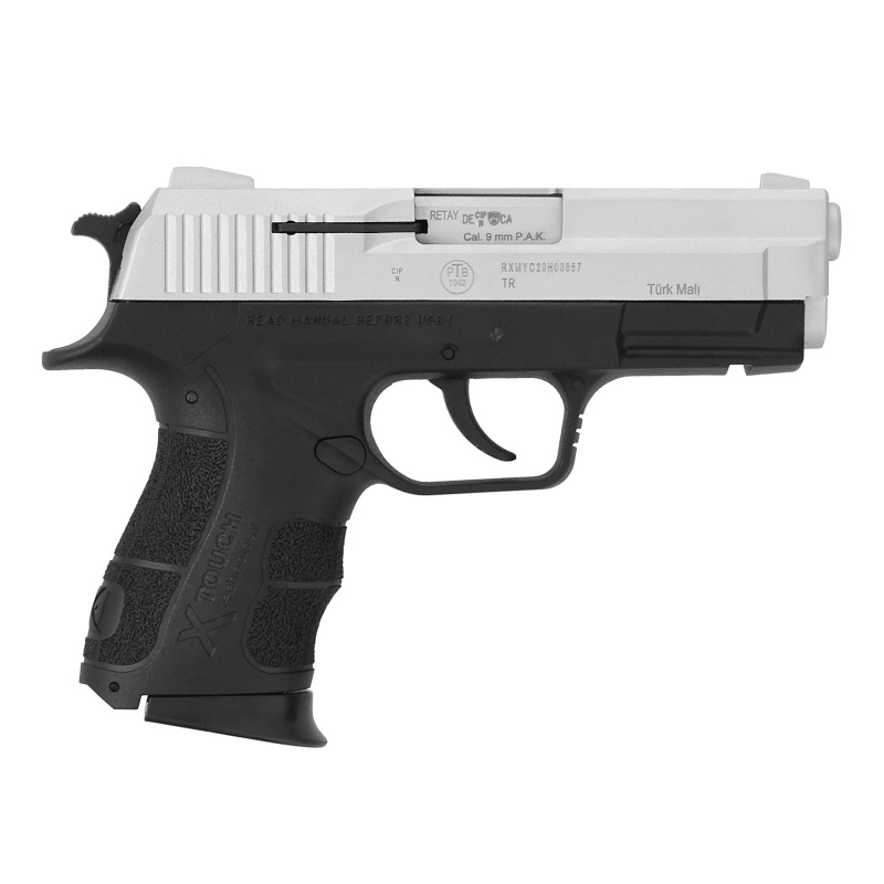 Retay X TREME Schreckschuss Pistole Nickel 9 mm P.A.K. (P18) 