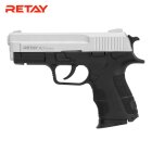 Retay X TREME Schreckschuss Pistole Nickel 9 mm P.A.K. (P18)