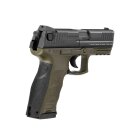Heckler & Koch P30 4,5mm Diabolo und BB (P18) OD-Green Co2-Pistole