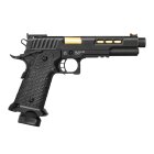 Komplettset STI DVC 3 Softair-Pistole Kaliber 6 mm BB Gas Blowback (P18)