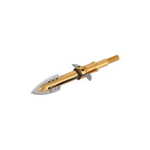 3 Jagdspitzen Hawk®  Golden mit 4 Klingen - schraubbar