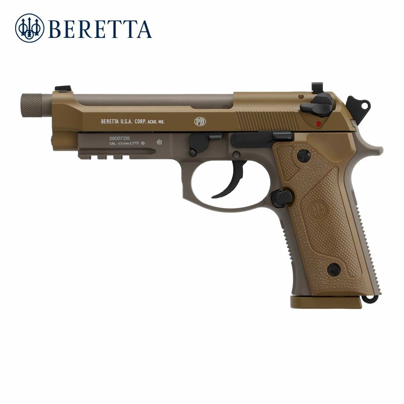 Beretta M9A3 FDE 4,5 mm Stahl BB Co2-Pistole Vollmetall Blow Back (P18)