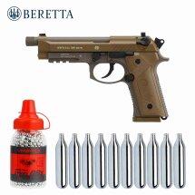 Luftpistolenset Beretta M9A3 FDE 4,5 mm Stahl BB...