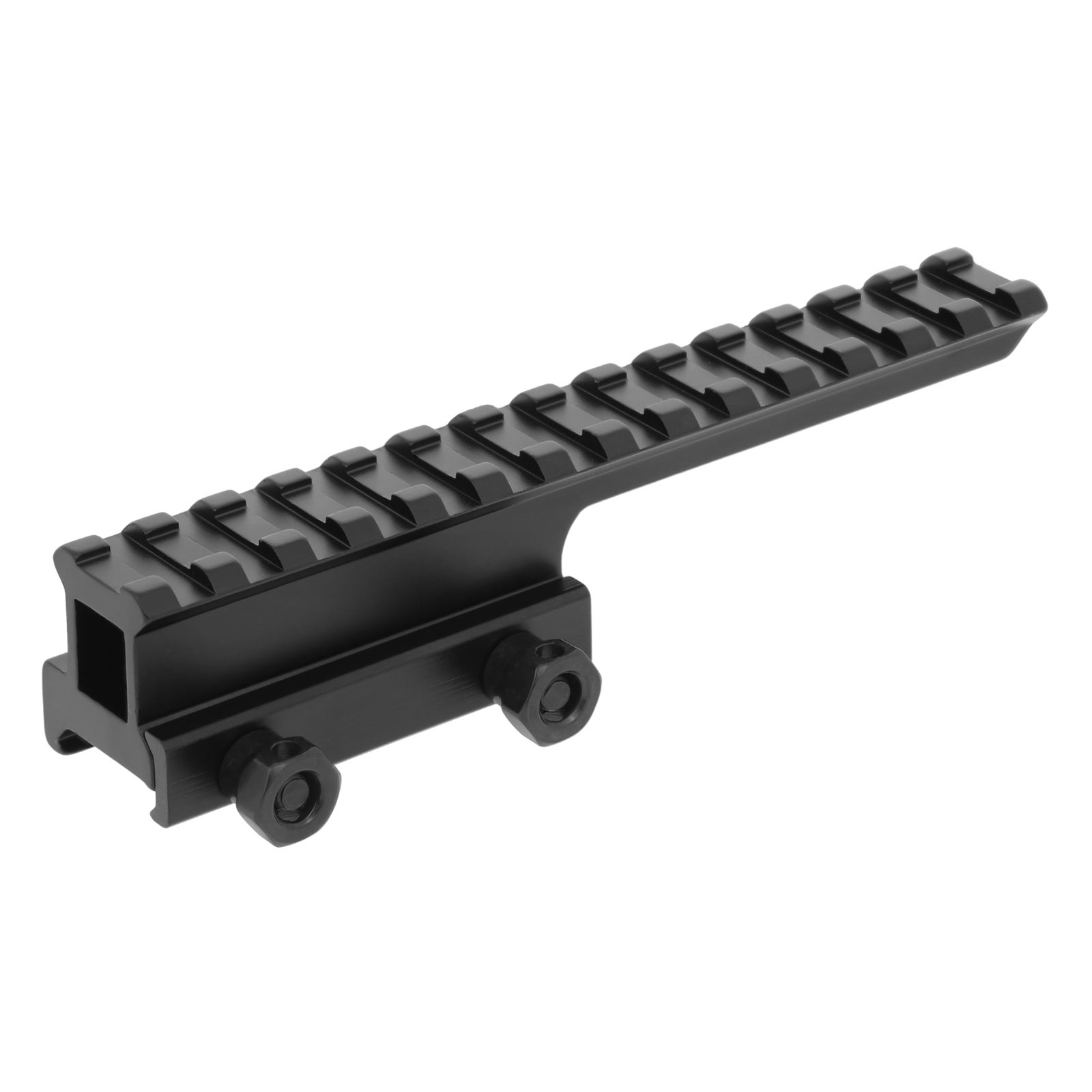 1" High Profile 14-Slot Extension Rail Riser Mount - Weaver Montageer