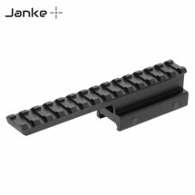 1" High Profile 14-Slot Extension Rail Riser Mount -...