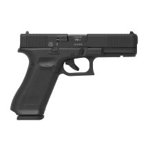 SET Glock 17 Gen5 Schreckschuss Pistole Schwarz 9 mm P.A.K. (P18) + 50 Platzpatronen 9 mm P.A.K.