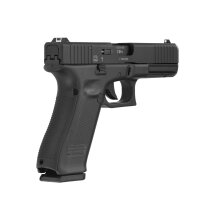 SET Glock 17 Gen5 Schreckschuss Pistole Schwarz 9 mm P.A.K. (P18) + 50 Platzpatronen 9 mm P.A.K.