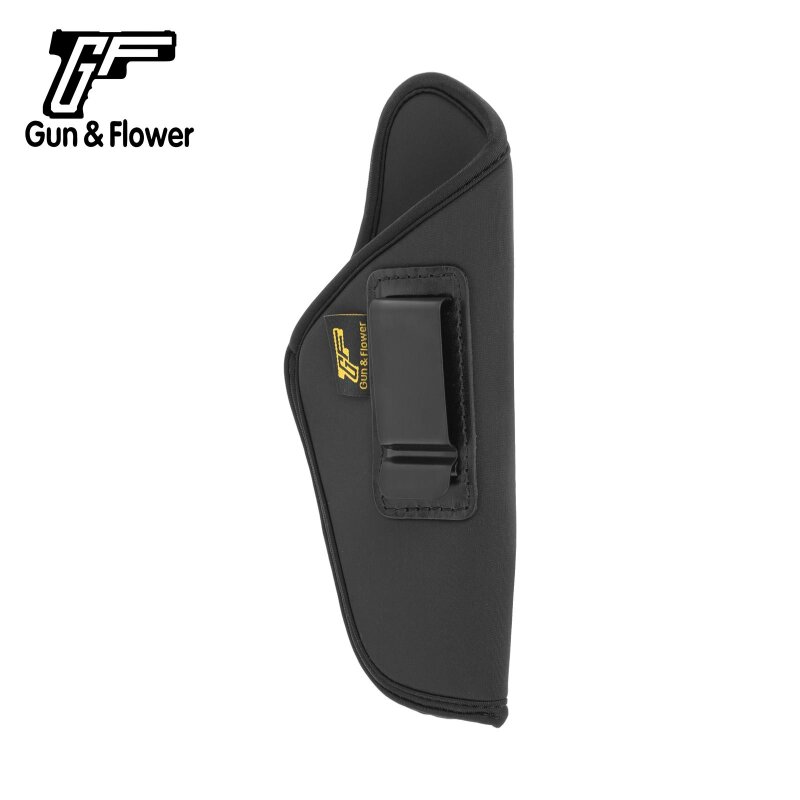 Gun & Flower IWB Gürtelholster verdeckt Schwarz - Größe XL