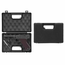 SET ME P08 Schreckschuss Pistole Antik 9 mm P.A.K. (P18) + 50 Platzpatronen 9 mm P.A.K.