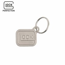 Glock Schlüsselanhänger Logo Glock vernickelt